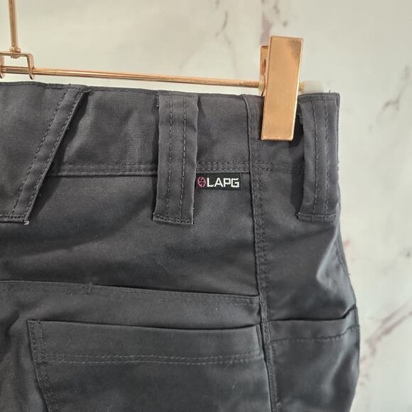 LAPG Pants Womens 2 Short Gray Ripstop Teflon BFE Stretch Charcoal Mid Rise NEW - Picture 14 of 15